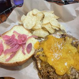 Pulled Pork Chile Verde Sandwich