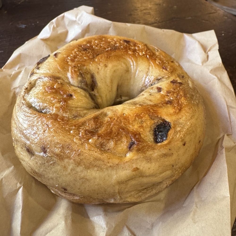 Water Street Bagel - Cinnamon raisin bagel - Bagels Near Me - Syracuse, New York Water Street Bagel - Cinnamon raisin bagel - Bagels Near Me - Syracuse, New York