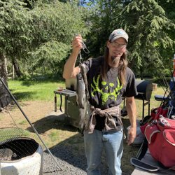 River Mountain RV Park - David with his catch of day