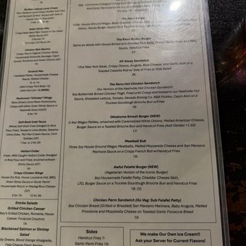 Reno Bar and Grill - Lunch Menu - Comfort Food Near Me - Reno, Nevada