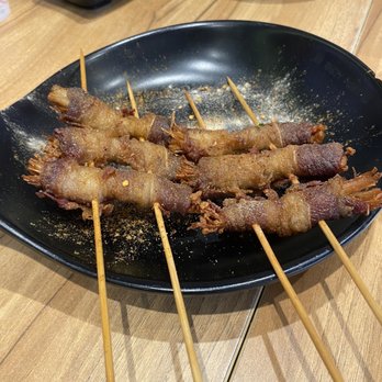 Tasty Point - B12. Beef and Enoki Mushroom Wrapped Skewer - Taiwanese Near Me - Houston, Texas Tasty Point - B12. Beef and Enoki Mushroom Wrapped Skewer - Taiwanese Near Me - Houston, Texas