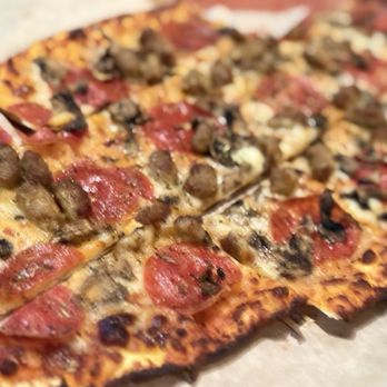 BJ's Restaurant & Brewhouse - Pepperoni Extreme Flatbread - New American Near Me - Southlake, Texas BJ's Restaurant & Brewhouse - Pepperoni Extreme Flatbread - New American Near Me - Southlake, Texas