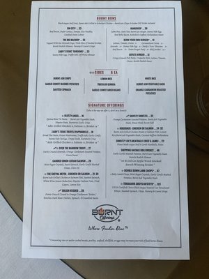 Menu photo 3 Burnt Offerings Las Vegas, NV