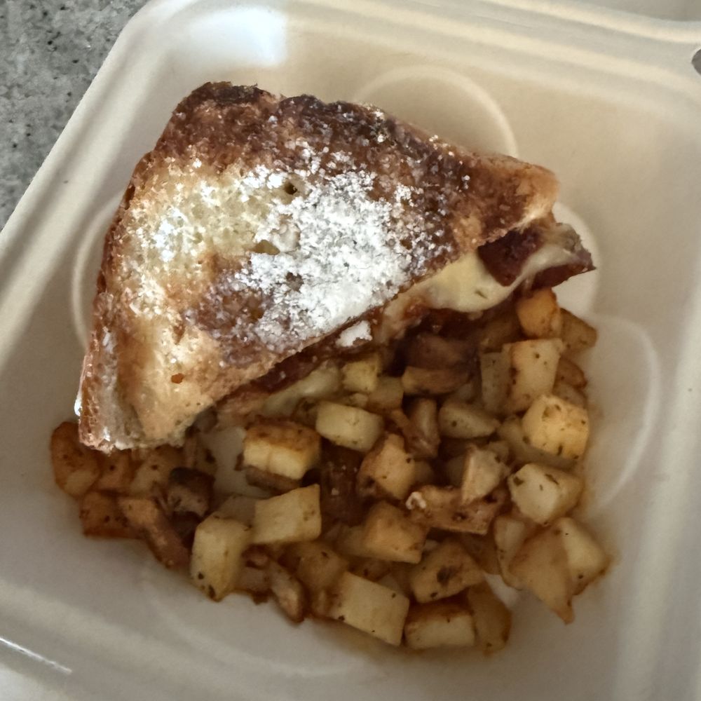 This is the take-home portion of a Monte Cristo sandwich