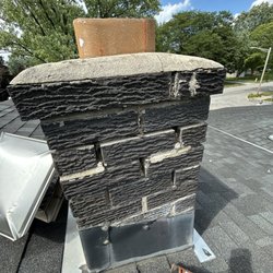 The Chimney Guys - CHIMNEY THAT HAS MISSING MORTAR IN BETWEEN BRICKS.