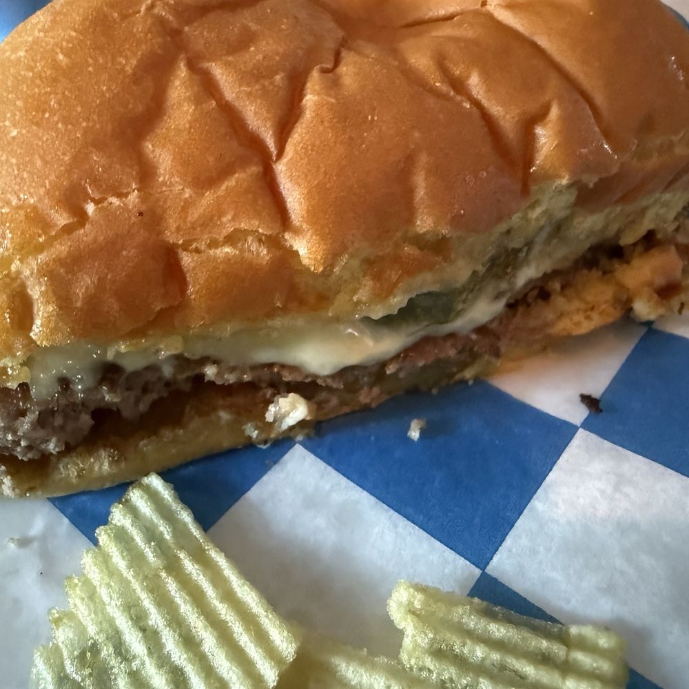 Insatiable - Some like it hot smash burger (we added pickles) - Cocktail Bars Near Me - Philadelphia, Pennsylvania Insatiable - Some like it hot smash burger (we added pickles) - Cocktail Bars Near Me - Philadelphia, Pennsylvania