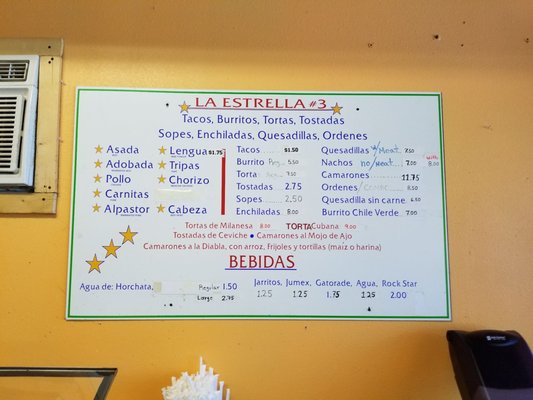 Menu photo 6 Tacos La Estrella Forest Grove, OR