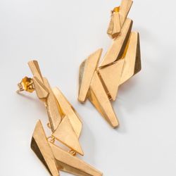 Bergue - SPLIT // Earrings Available in Silver, Oxidized Silver and Gold plated