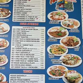 Tacos Delta - Menu - Mexican Near Me - Los Angeles, California Tacos Delta - Menu - Mexican Near Me - Los Angeles, California
