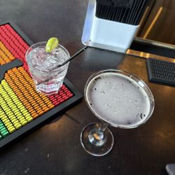 U Bar - Espresso martini and tequila soda w lime