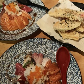 Watami Sushi & Sake Bar - fish bowl and assorted tempura - Japanese Near Me - Waterloo, Ontario Watami Sushi & Sake Bar - fish bowl and assorted tempura - Japanese Near Me - Waterloo, Ontario