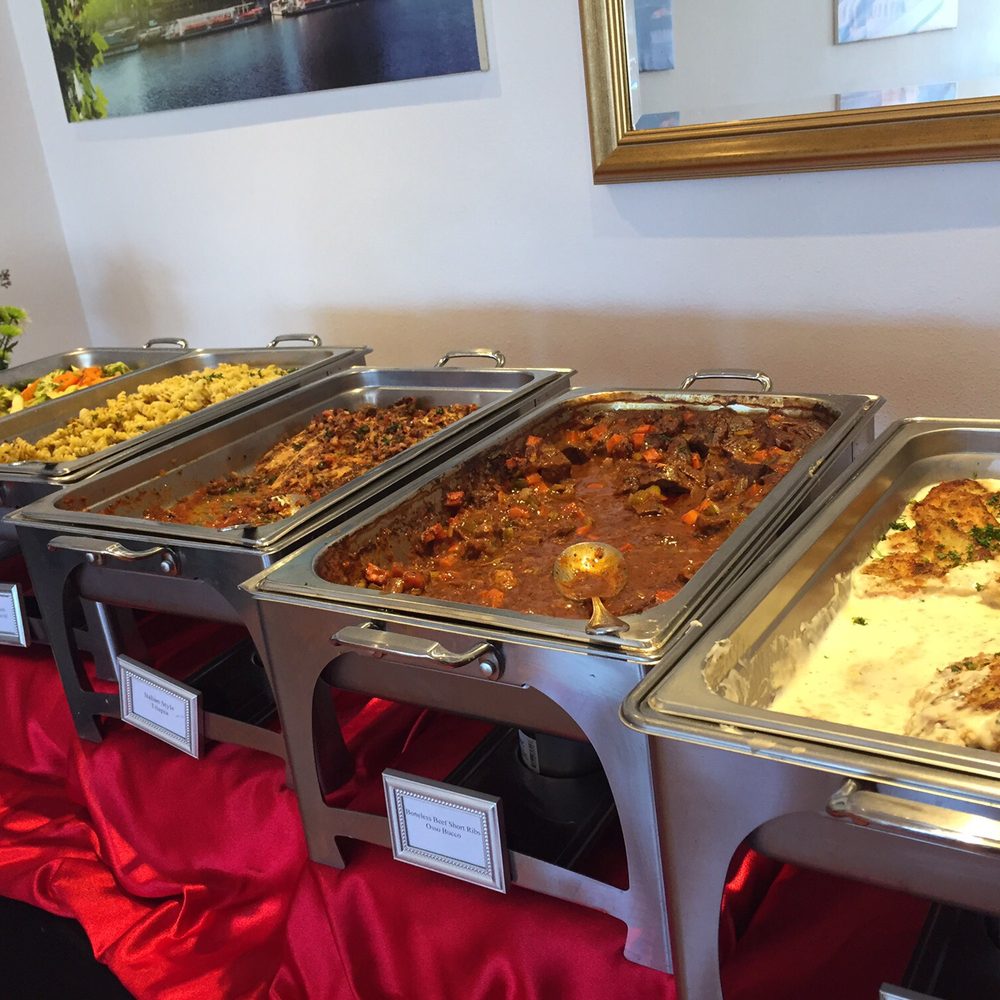Chef's Catering - Always a selection of three different proteins: chicken, beef, and fish. - Caterers Near Me Chef's Catering - Always a selection of three different proteins: chicken, beef, and fish. - Caterers Near Me
