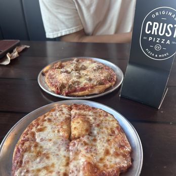 Crust Pizza - Kyle - 7" cheese and sausage pizzas - Pizza Near Me - Kyle, Texas