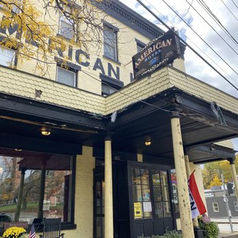 American Hotel - American Hotel in Lima. Celebrating 100 years of family own dining and lodging.  Built 150 years ago - Hotels Near Me - Lima, New York