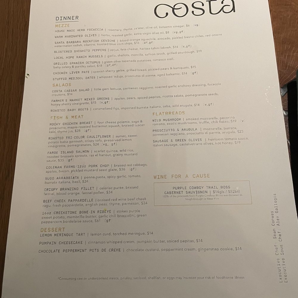Costa Kitchen & Bar - New American Near Me - Santa Barbara, California Costa Kitchen & Bar - New American Near Me - Santa Barbara, California
