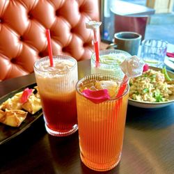 We ordered 3 versions of Thai tea, the coconut Thai tea, Green Thai tea, and lychee Thai tea