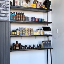 Renegade Barbers - Some of the products that are used and offered at Renegade Barber shop.