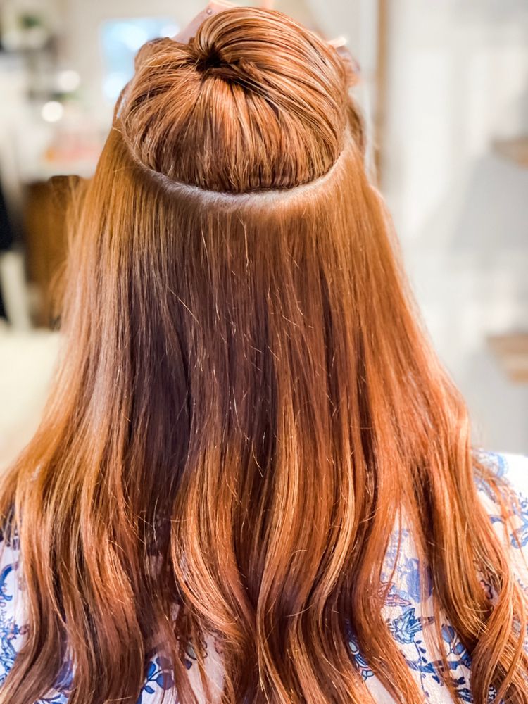 Crimson & Clover Hair Studio Logo