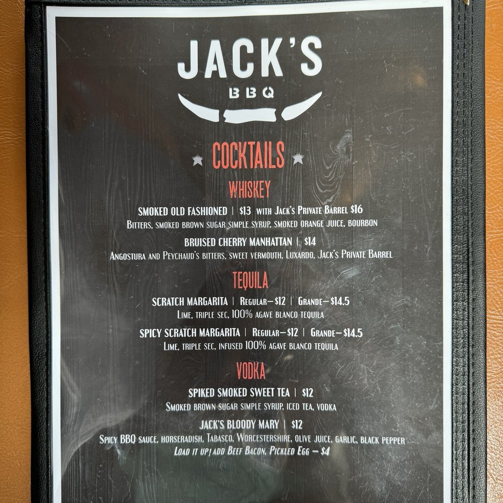 Jack's BBQ - Bellevue - Menu - Cocktail Bars Near Me - Redmond, Washington Jack's BBQ - Bellevue - Menu - Cocktail Bars Near Me - Redmond, Washington