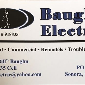 Baughn Electric - New card - Electricians Near Me Baughn Electric - New card - Electricians Near Me