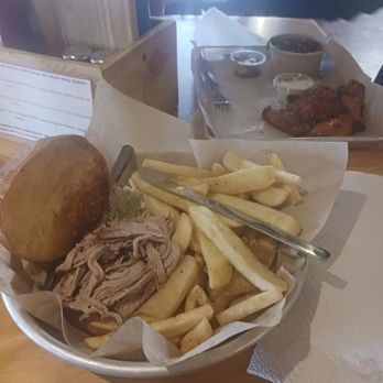 The Smokehouse BBQ - Lean meat pulled pork sandwich - Barbeque Near Me - Winter Park, Colorado