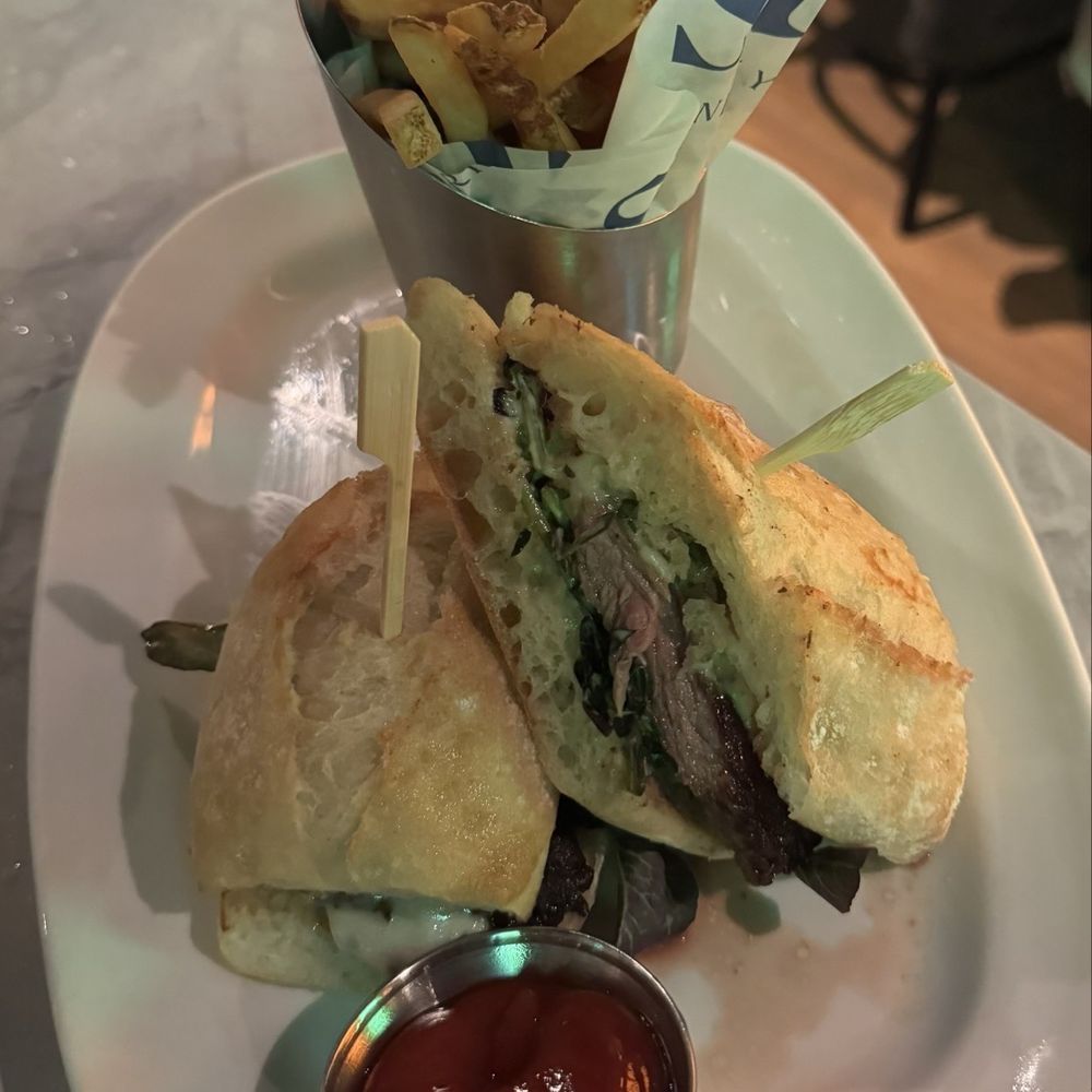 Grilled NY Strip Steak Sandwich