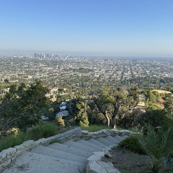 Griffith Observatory - Walkway in the back with DTLA in the background - Observatories Near Me - Los Angeles, California