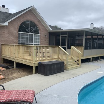 Horizon Improvements - a pool deck and decking area - General Contractors Near Me - Pensacola, Florida Horizon Improvements - a pool deck and decking area - General Contractors Near Me - Pensacola, Florida