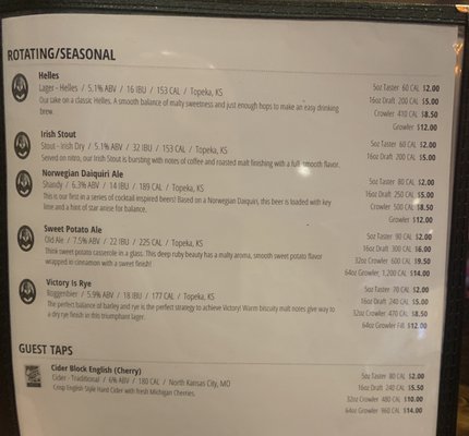 Menu photo 8 Norsemen Brewing Company Topeka, KS