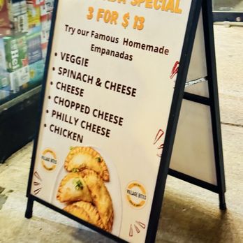 Village Bites - Signage. Empanada special - Grocery Near Me - New York, New York Village Bites - Signage. Empanada special - Grocery Near Me - New York, New York