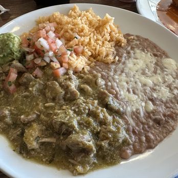 Mezontle - Chile Verde plate - tasty! - Mexican Near Me - Torrance, California