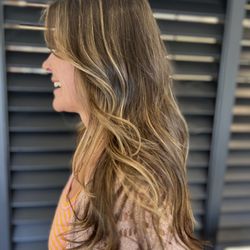 Dan Jimenez - Brag Hair Salon - Full head of teasy lights and natural, lived-in highlights for a soft, sun-kissed look.