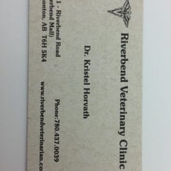 Riverbend Veterinary Clinic - Business card
