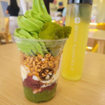 Gozen Kamicha - Matcha Waramichi Sundae + Brown Rice Green Tea - Desserts Near Me - Chandler, Arizona Gozen Kamicha - Matcha Waramichi Sundae + Brown Rice Green Tea - Desserts Near Me - Chandler, Arizona