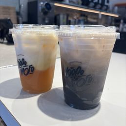 Jasmine Milk Tea and Honey Roasted Oolong Milk Tea