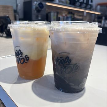 Bopomofo Cafe - Jasmine Milk Tea and Honey Roasted Oolong Milk Tea - Cafes Near Me - Irvine, California