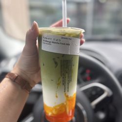 Sharetea - 1/2026: Mango Green Tea matcha (one size; $8)...better than their milk tea imo.