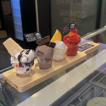 Tipsy Scoop - Flight (cake batter, tequila Mexican hot chocolate, orange crush-sicle, and raspberry limoncello) - Ice Cream & Frozen Yogurt Near Me - Baltimore, Maryland Tipsy Scoop - Flight (cake batter, tequila Mexican hot chocolate, orange crush-sicle, and raspberry limoncello) - Ice Cream & Frozen Yogurt Near Me - Baltimore, Maryland