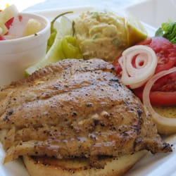 Grouper Sandwich, 3rd Street Café, Naples, Florida, May 2010.