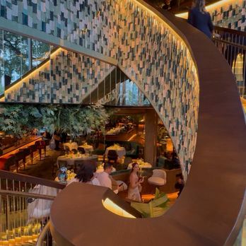 Amazónico Miami - Stairs going up to the lounge (btw restrooms are only in the second floor) - Desserts Near Me - Miami, Florida