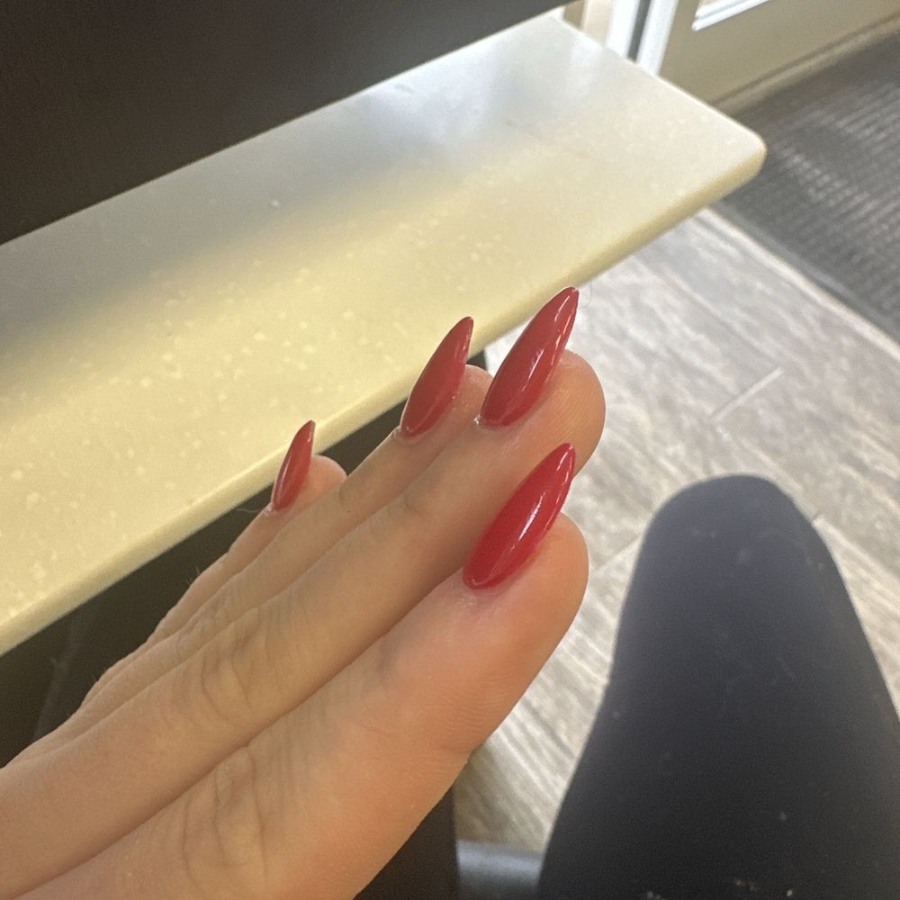Sides of nails. Very neat and covered very well Sides of nails. Very neat and covered very well
