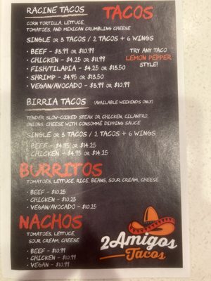 Menu photo 6 2 Amigos Tacos Atlanta, GA Menu photo 6 2 Amigos Tacos Atlanta, GA
