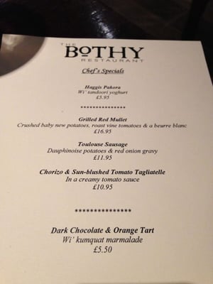 Menu photo 3 Bothy Restaurant Glasgow, GLG Menu photo 3 Bothy Restaurant Glasgow, GLG