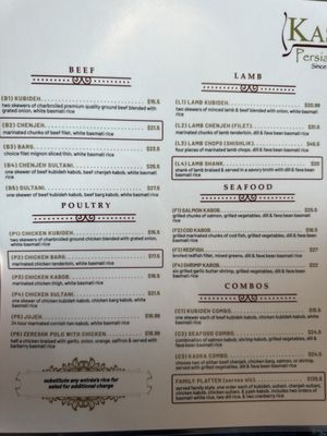 Menu photo 5 Kasra Persian Grill Houston, TX Menu photo 5 Kasra Persian Grill Houston, TX
