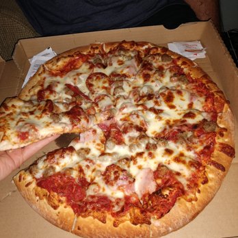 Villa Roma Pizza - Meat-Lovers Pie - Italian Near Me - Houston, Texas Villa Roma Pizza - Meat-Lovers Pie - Italian Near Me - Houston, Texas