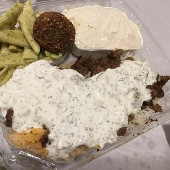 The Mediterranean - This is the gyro plate with two sides. Everything was tasteless! - Greek Near Me - Concord, California
