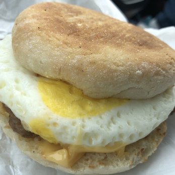 Dunkin' - Turkey Sausage Egg & Cheese on Toasted English Muffin! - Coffee & Tea Near Me - Bowie, Maryland