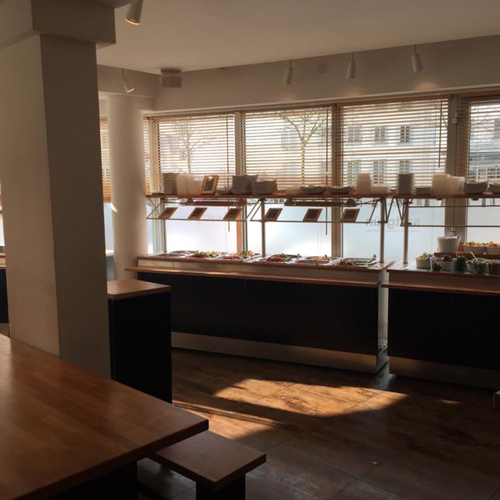 Sattgrün - A rare glance at almost the whole buffet without a line of people blocking it! Loved this place! - Vegan Near Me - Dusseldorf, NW
