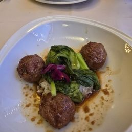 Course 5: teriyaki meatballs