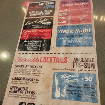 Sawyer Park Icehouse - Menu - Music Venues Near Me - Spring, Texas Sawyer Park Icehouse - Menu - Music Venues Near Me - Spring, Texas